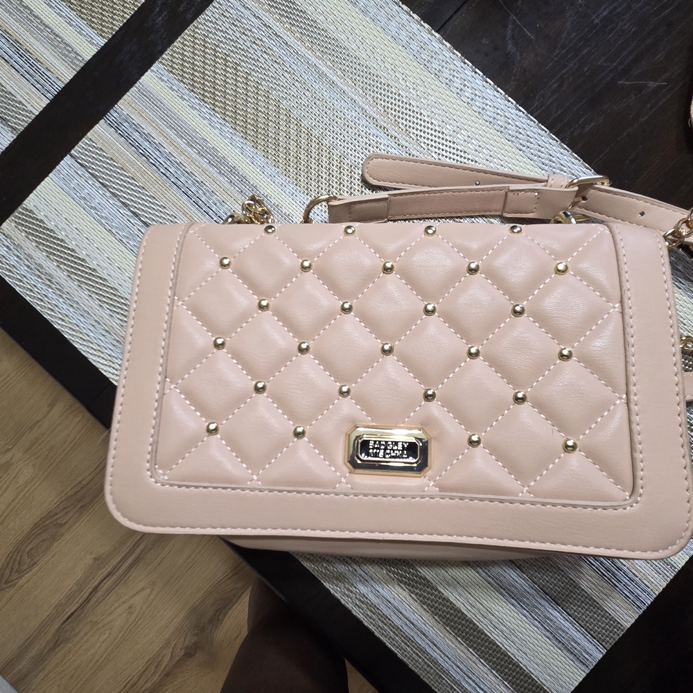 Elegant Quilted Pink Handbag